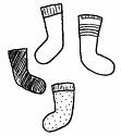 black or with socks - socks