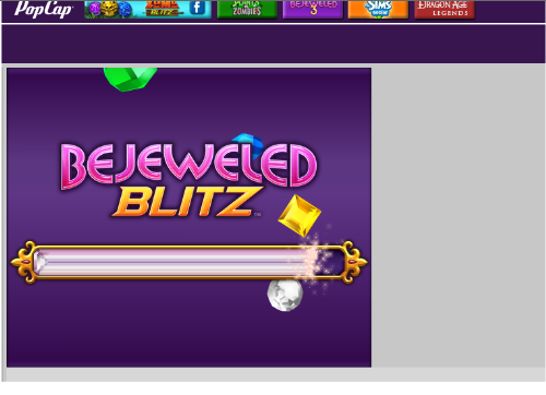 Loading  - Bejeweled Blitz is loading, never ending... :(