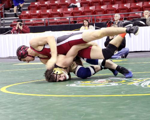 Action Photo Wrestling - Action shot at State Wrestling tourn.