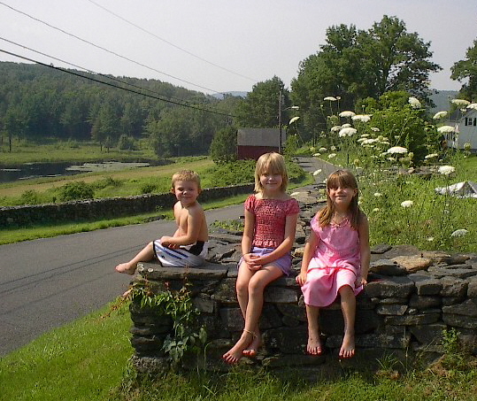 My children - This was taken at our house in Connecticut. It's a picture of my three oldest children.