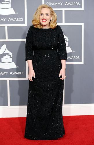 Adele - Adele at the 2012 Grammy Awards where she won 6 Grammy's!