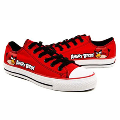 red shoes - red angry birds shoes