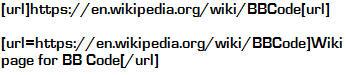 BBCode - How to turn normal text into a clickable link.