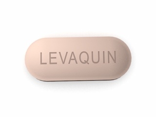 Levaquin Pill - a picture of the fluoroquinolone antibiotic Levaquin.