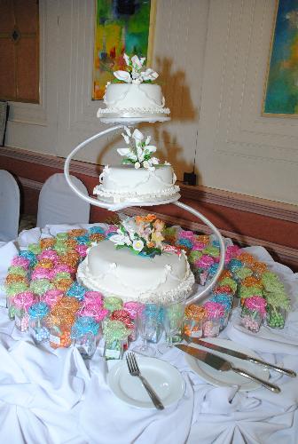 Wedding cake - One of the cakes during my wedding.