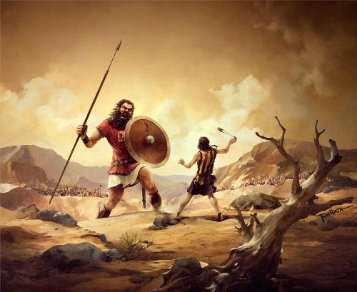 David and Goliath  - Bible story David and Goliath