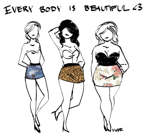 Everyone is Beautiful - No matter what your size are!
