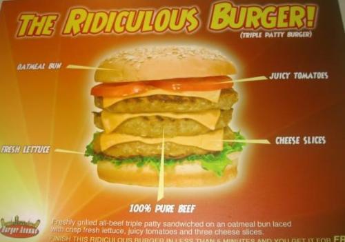 Hamburger - ridiculous burger