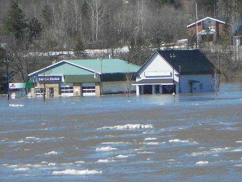 Our town is flooded - With all the warm weather, snow melted too fast....and flooding is the result.