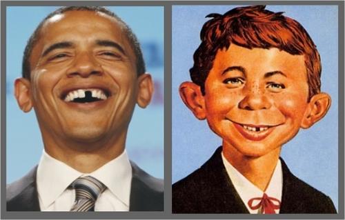 Obama and imaginary son - Family resemblance