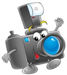 camera - digital camera in cartoons