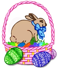 bunny,basket - Happy Easter