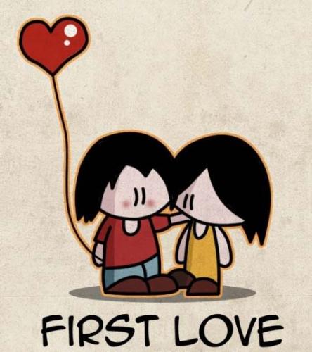 First Love - Go this cute photo from blogspot.com. I found it very cute...