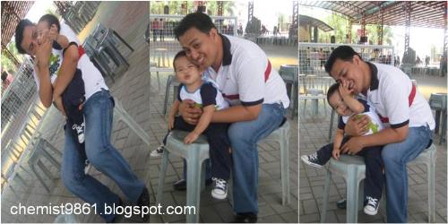 Father and Son - Me and my son after the Sunday mass