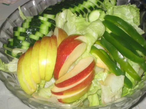 veggie salad - my very own green salad.