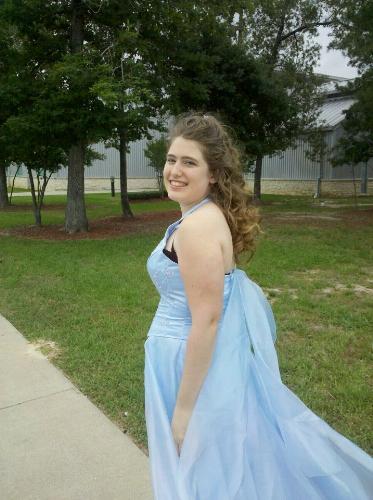 my daughter - this is my princess! she allowed me to do her hair for the banquet and she wore her prom dress for the banquet. i'm going to miss her when she leaves for college in the fall. she looks like a princess.