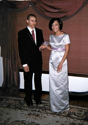 Full length Shot of the Prom couple - This is a full length shot of my daughter and her date before Prom.