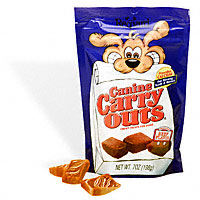 Canine Carry Outs - Chewy doggy treats called canine carry outs.