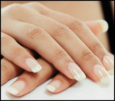 nails - nails done with gel and french polish nails - nails done with gel and french polish