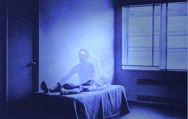 Astral Projection  - Picture of astral projection with the physical body and the astral body.