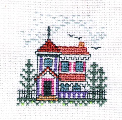Six hour cross-stitch - This little bit of cross-stitching took six hours, even though it's not that complicated in the least.