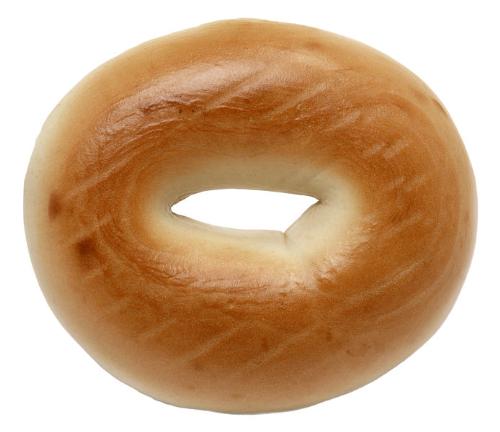 picture of a bagel - This is a picture of a plain bagel