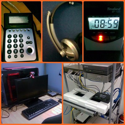 a sneak peek at my workplace. - This is how it works. ^^