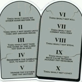 the Ten commandements - The Ten commandments Given to moses by God. The christain life is lived by these simple laws and two more. 1) Love God above all things 2)Love your neihbour as yourself.