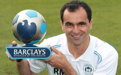 Roberto Martinez - Manager of The Month for April - Roberto Martinez has been awarded the Barclays Manager of the Month Award for the first time in his career after guiding Wigan Athletic to wins over three of the Premier League’s top-four teams in April.