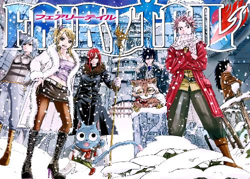 Freeze - Juvia, Lucy, Happy, Erza, Gray, Natsu
