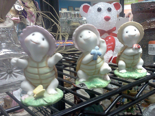 Turtle Figurines - A trio of cute turtle figurines I found at a local thrift store.