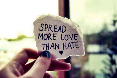 Love vs Hate - Let love prevail all the time.