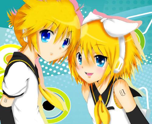 rin and len - This is one of my best work so far but only the coloring, I am practicing
color combinations so I started coloring linearts from dev. when I recieve
positive feedback from you guys I will make my 1st OC. :)
[the only reason that I can&#039;t create my own lineart is because I don&#039;t have
 a scanner or a tablet :( )