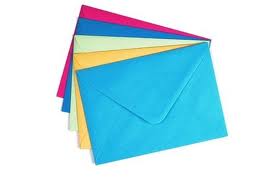 the greeting card envelope - A rainbow of greeting card envelopes
