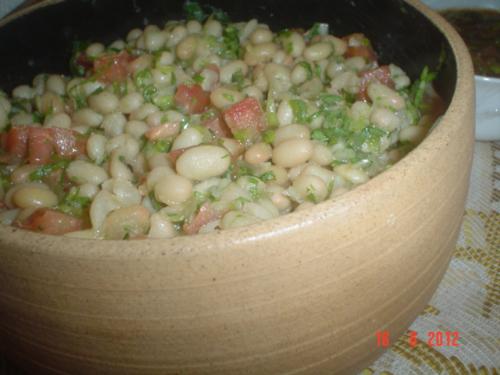 Bean salad - A bowl of bean salad for a party.