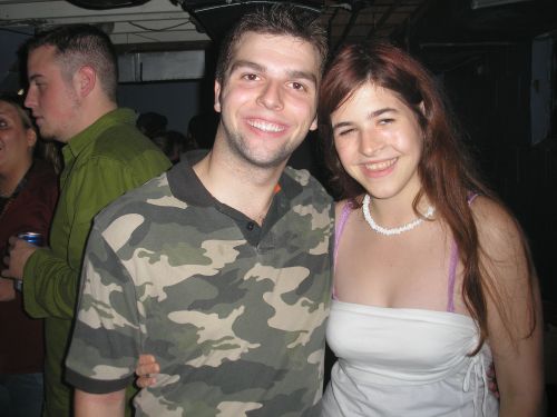 Josh Carter and myself - This guy is cool. He's a frat member.