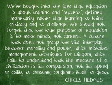 Education - Hope this is big enough for you to read what it says. Couldn't say it better myself.