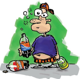 Alcoholic person - Its the cartoon pic of an alcoholic person,who goes about doing nothing in their life.Always searches for more reasons to drink.