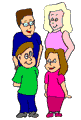 Families - Picture of a family spending time together.