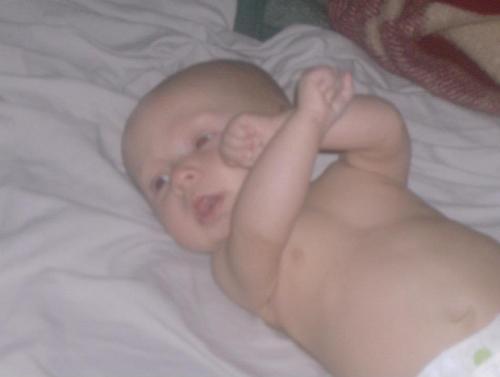 Baby doing DX sign - Baby doing the DX sign Baby doing DX sign - Baby doing the DX sign