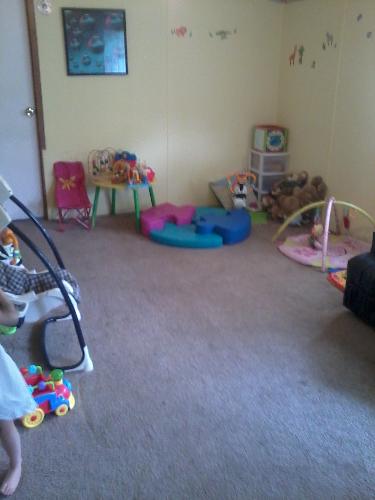 My Living Room/Playroom - This is supposed to be my living room but we use it as a playroom...