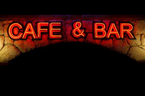 Cafe and Bar sign - cafe and bar sign