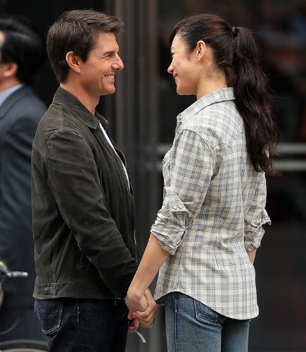 Tom Cruise and Olga Kurylenko - Co stars in Oblivion movie Tom Cruise and Olga Kurylenko
