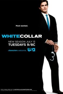 White Collar - White Collar, starring Matt Bomer, Tiffani Thiessen and Tim DeKay.  This is a television series and a good one ...