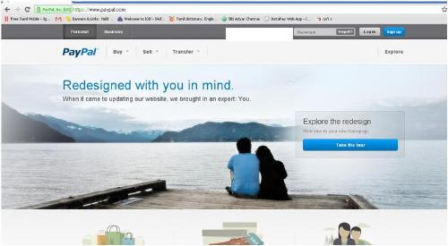 paypal with a new look  - new design of paypal