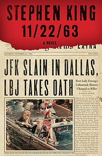 Stephen King 11/22/63 book cover - The book cover for the book by Stephen King titled 11/22/63