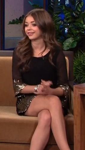 Sarah Hyland - Sarah Hyland on a talk show around the time of her 21st birthday. Sarah Hyland - Sarah Hyland on a talk show around the time of her 21st birthday.