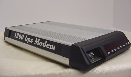 1200 Baud Modem - Picture of 1200 baud modem back in the Commodore, Amiga and all Macintosh days that were used to access bbs Systems.
