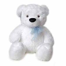 stuffed toy - a stuffed white bear