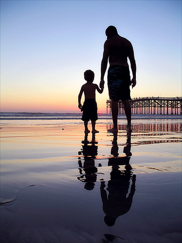 The relationship between father and son is always  - The relationship between father and son is always funny